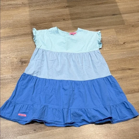 Simply Southern Size M Blue Color  Block Dress - Picture 3 of 9